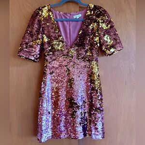 For Love And Lemons Pink Sequin Dress